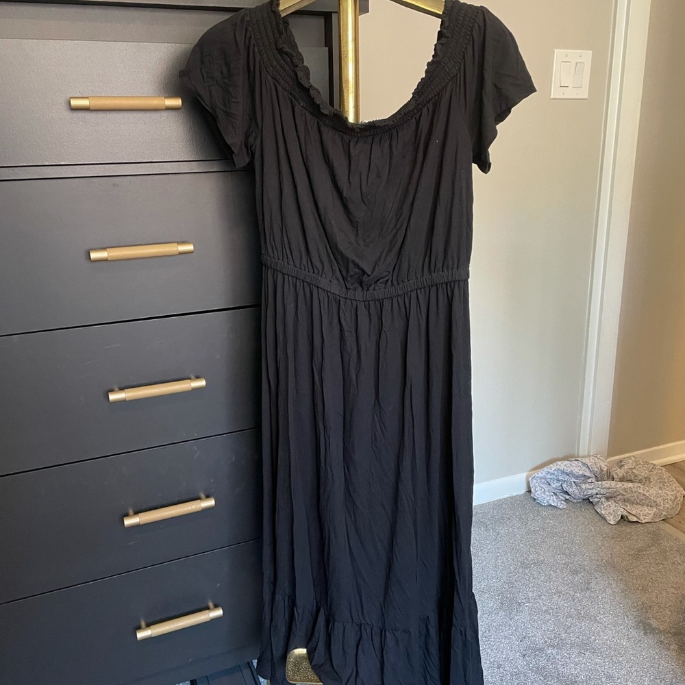 Long length black old navy dress